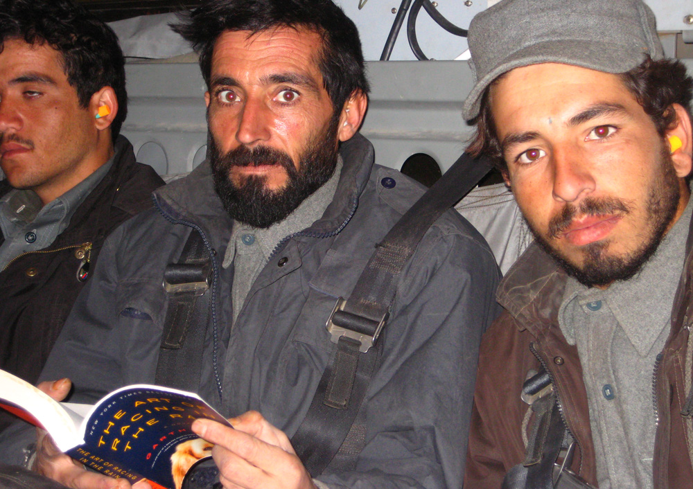 One of the ANP inspects my color-printed book